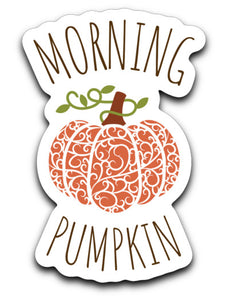 Morning Pumpkin Sticker